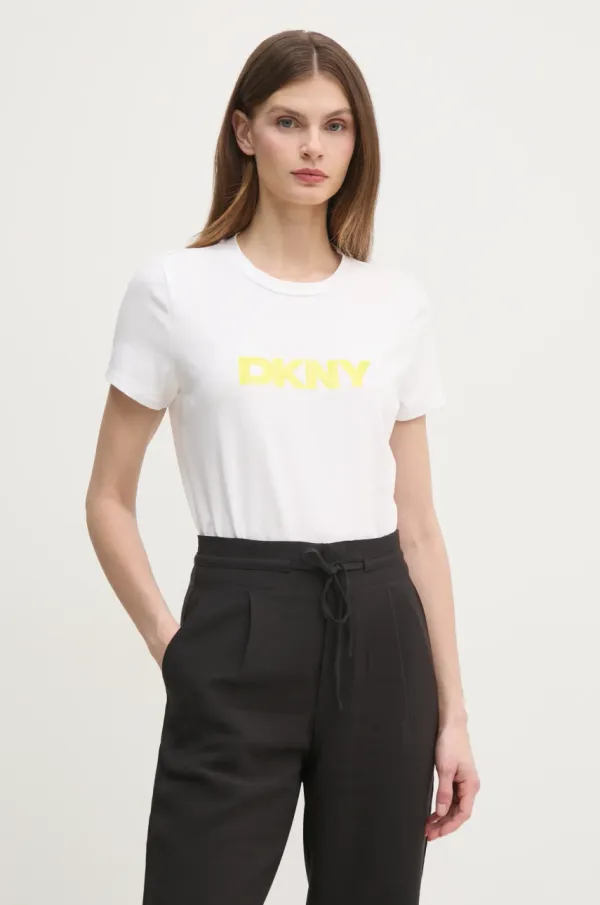 DKNY Kratka majica Dkny ženska, bela barva, P4KHCWNA