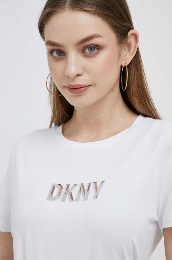 DKNY Kratka majica Dkny ženski, bela barva