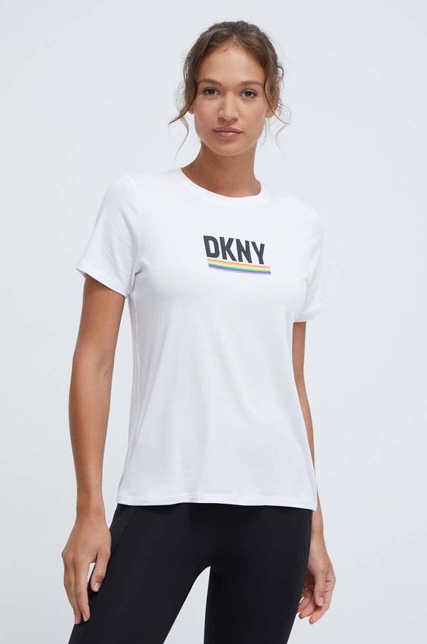 DKNY Kratka majica Dkny ženski, bela barva