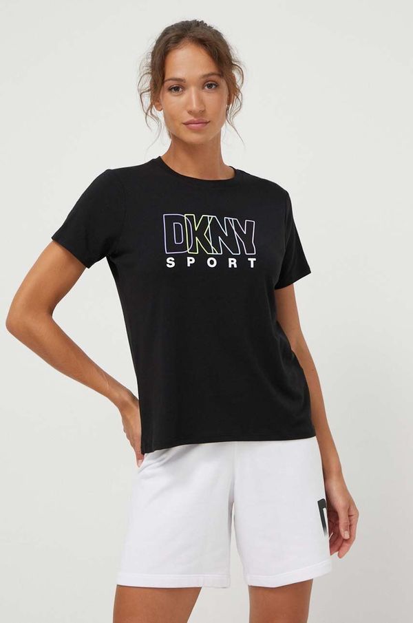 DKNY Kratka majica Dkny ženski, črna barva