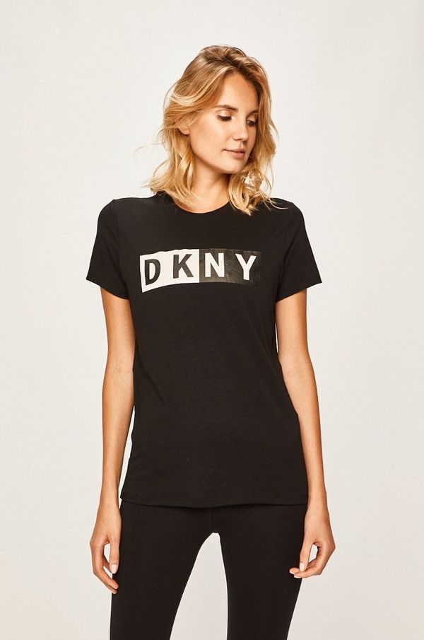 DKNY Kratka majica Dkny ženski, črna barva