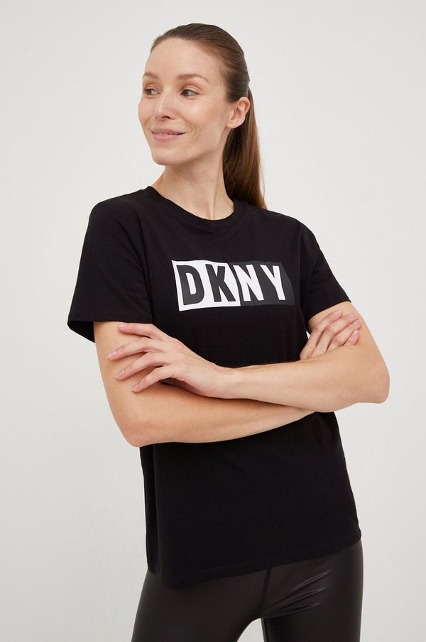 DKNY Kratka majica Dkny ženski, črna barva