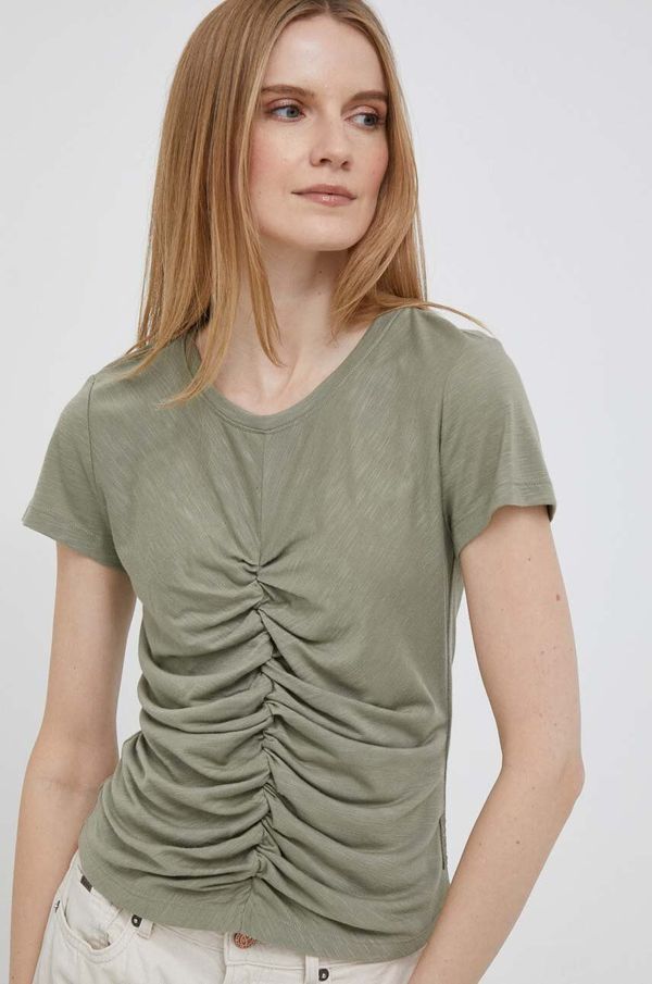 DKNY Kratka majica Dkny ženski, zelena barva