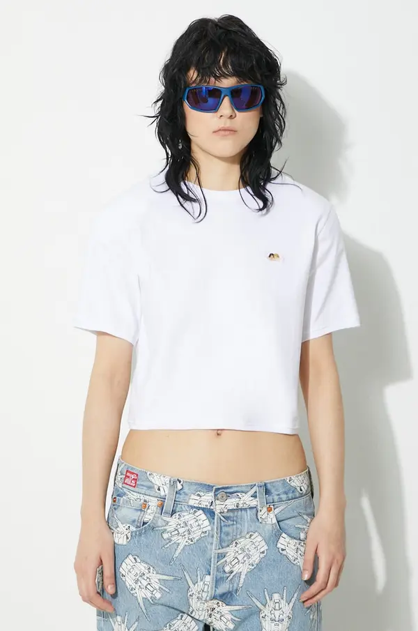 Fiorucci Kratka majica Fiorucci Angel Patch Padded Cropped T-Shirt