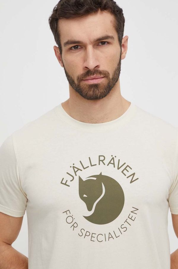 Fjallraven Kratka majica Fjallraven Fjällräven Fox moška, bež barva, F87052