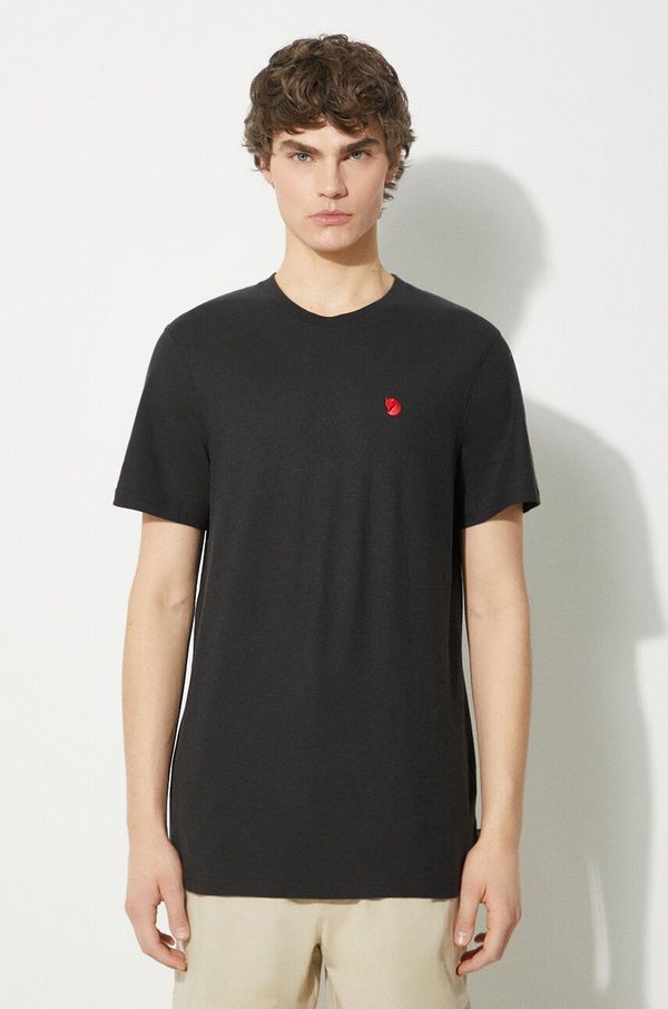 Fjallraven Kratka majica Fjallraven Hemp Blend T-shirt M moška, črna barva, F12600215.550