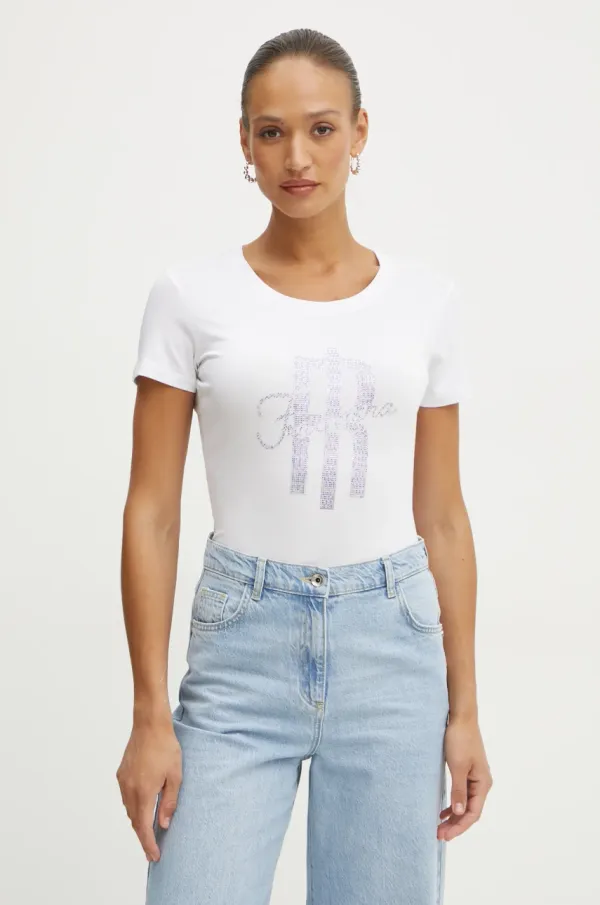 Fracomina Kratka majica Fracomina ženska, bela barva, FP25ST3002J449N5