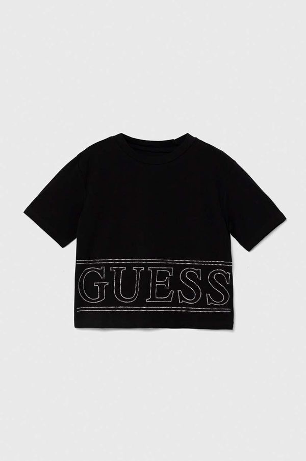 Guess Kratka majica Guess črna barva, J4YI17 K6YW4