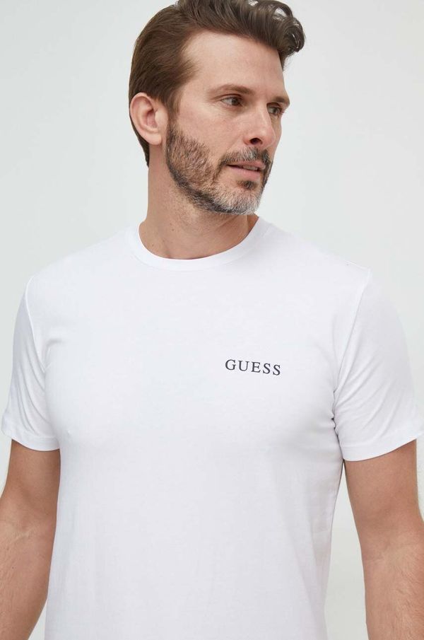 Guess Kratka majica Guess moški, bela barva