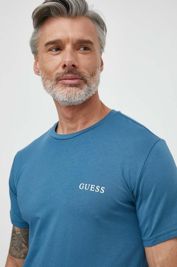 Guess Kratka majica Guess moški, mornarsko modra barva