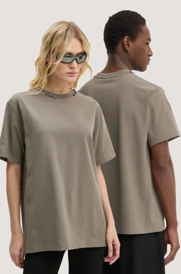 HELIOT EMIL Kratka majica Heliot Emil zelena barva, AW24.M.09.127.DG23