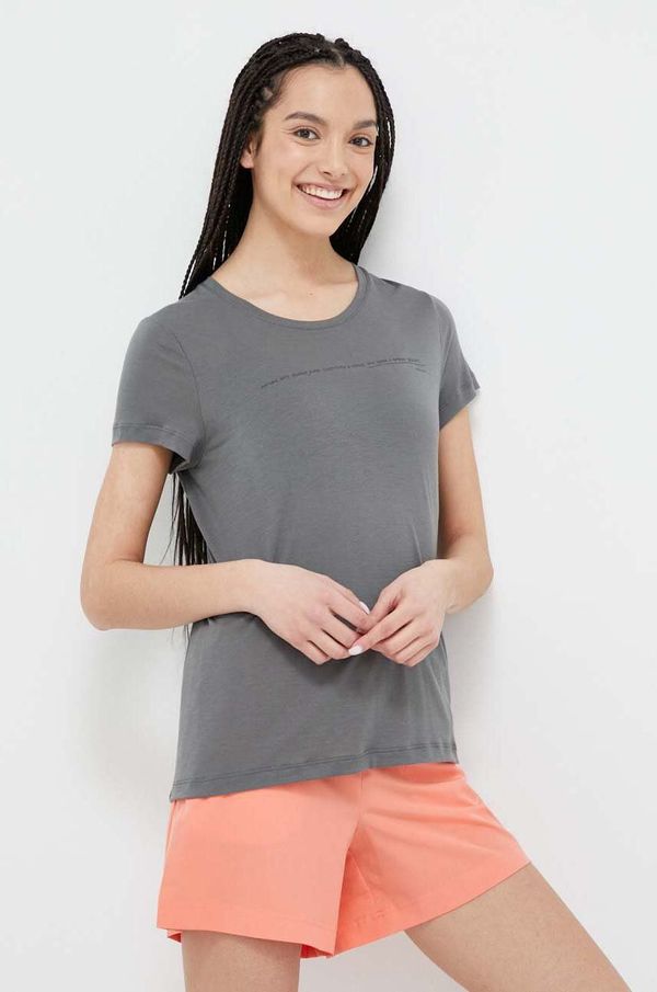 Houdini Kratka majica Houdini Tree Message ženska, siva barva