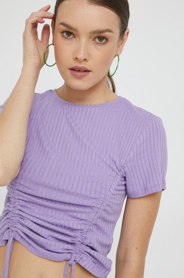 JDY Kratka majica JDY ženski, vijolična barva