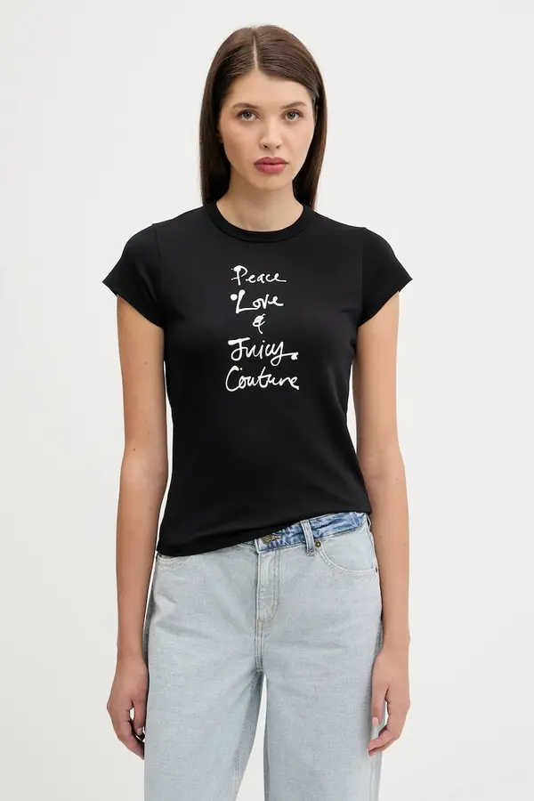 Juicy Couture Kratka majica Juicy Couture PEACE LOVE AND JUICY HILTON T-SHIRT