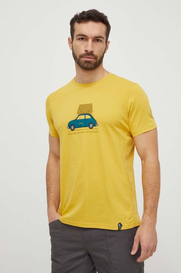 La Sportiva Kratka majica LA Sportiva Cinquecento moška, rumena barva, N55735735