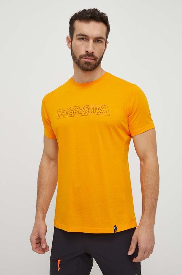 La Sportiva Kratka majica LA Sportiva Outline moška, oranžna barva, F28102102