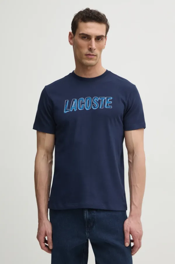Lacoste Kratka majica Lacoste moška, mornarsko modra barva, TH8916