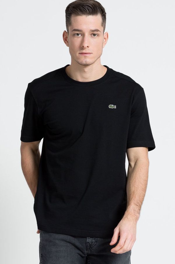Lacoste Kratka majica Lacoste moški, črna barva