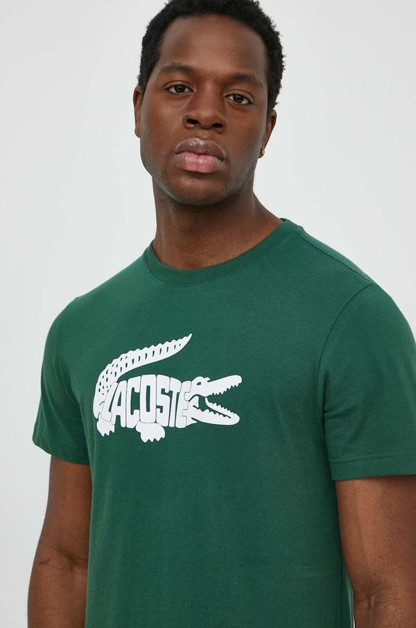Lacoste Kratka majica Lacoste moški, zelena barva