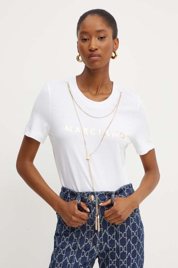 Marciano Guess Kratka majica Marciano Guess OLIVIA ženska, bela barva, 4YGI16 6138A