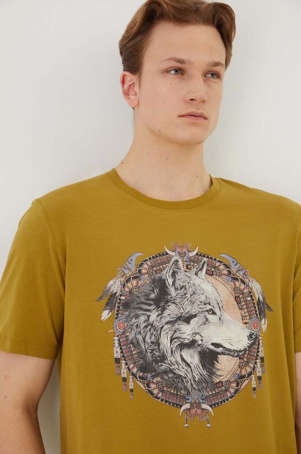 Medicine Kratka majica Medicine moška, zelena barva