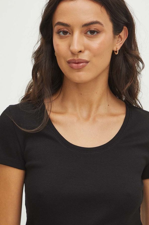 Medicine Kratka majica Medicine ženski, črna barva