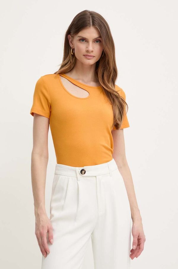 Morgan Kratka majica Morgan DVIL ženska, oranžna barva, DVIL