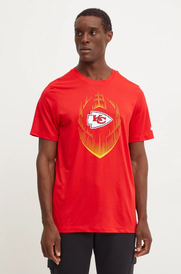 Nike Kratka majica Nike Kansas City Chiefs moška, rdeča barva, NKGK-65N-7G-JKV