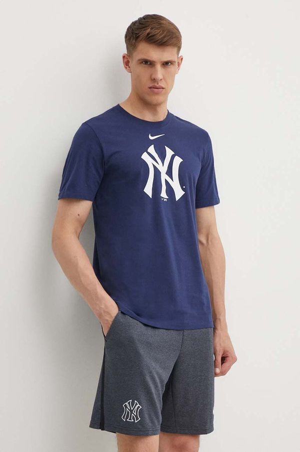 Nike Kratka majica Nike New York Yankees moška, mornarsko modra barva