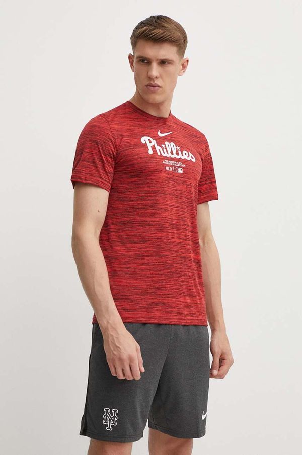 Nike Kratka majica Nike Philadelphia Phillies moška, rdeča barva