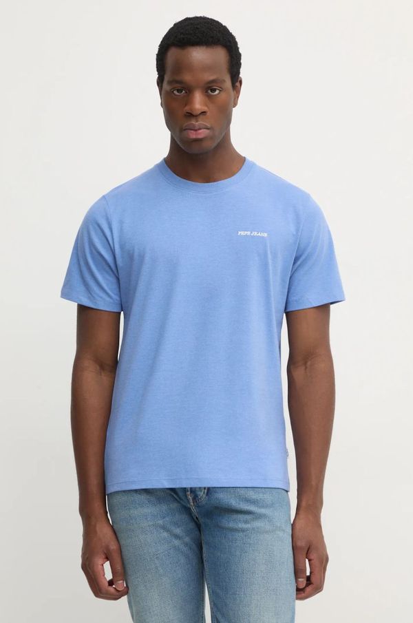 Pepe Jeans Kratka majica Pepe Jeans DAMIAN TEE moška, vijolična barva, PM509726