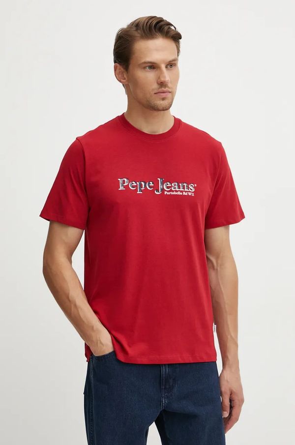 Pepe Jeans Kratka majica Pepe Jeans SOMERS TEE moška, rdeča barva, PM509649