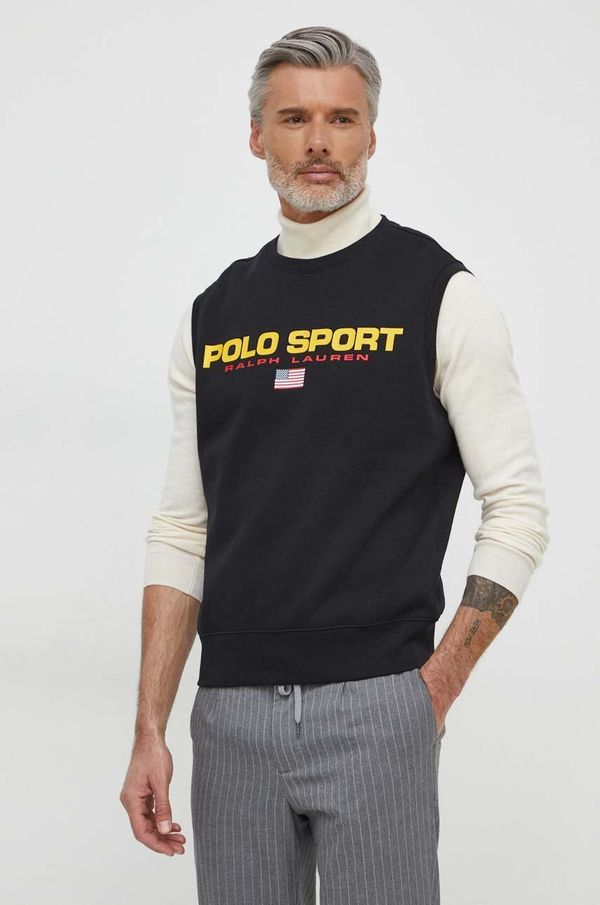 Polo Ralph Lauren Kratka majica Polo Ralph Lauren črna barva