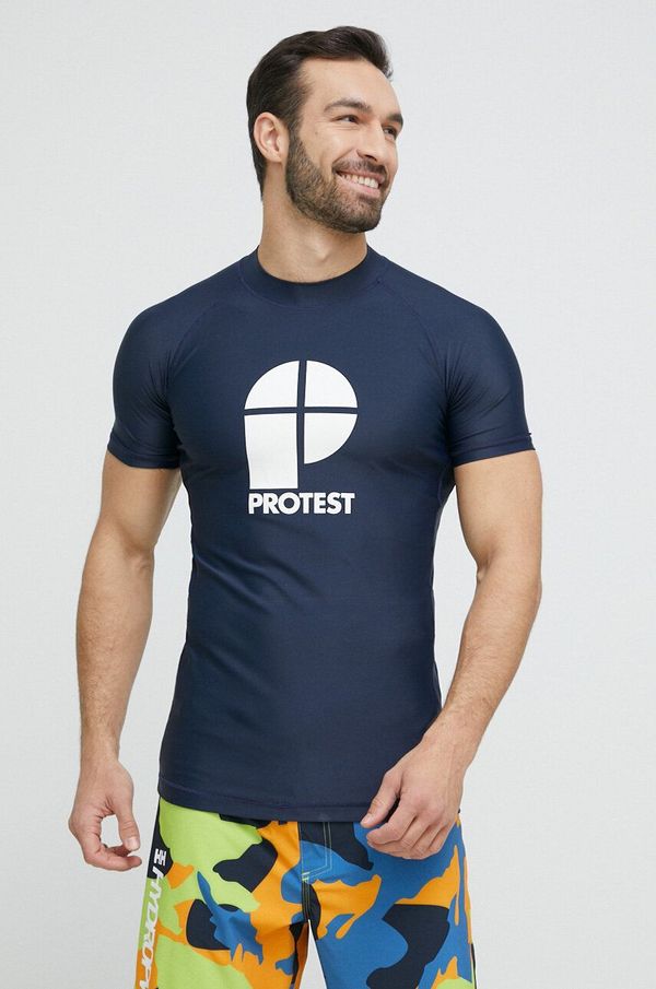 Protest Kratka majica Protest Prtcater moška, mornarsko modra barva