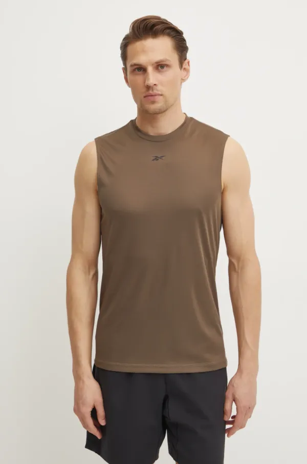 Reebok Kratka majica Reebok moška, zelena barva, 100216538