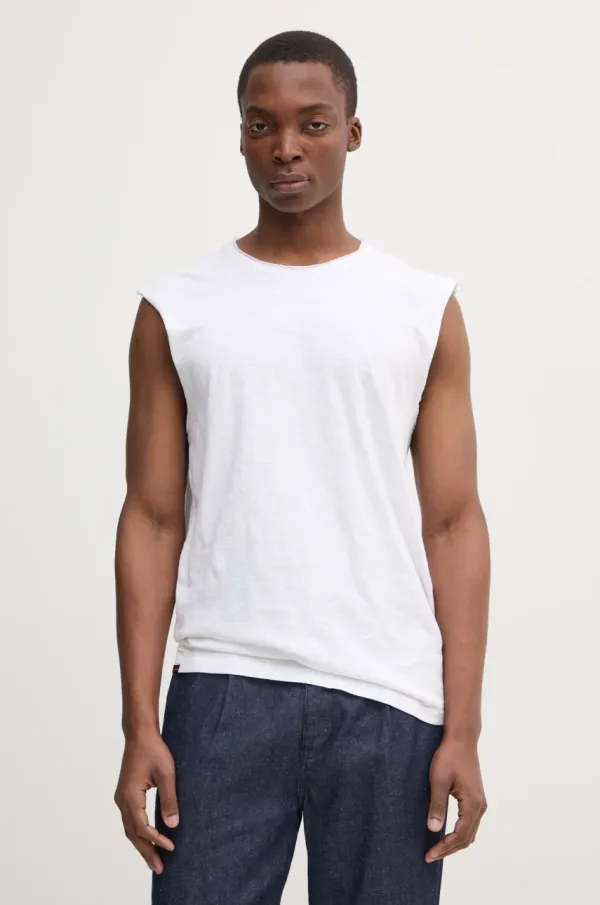 Superdry Kratka majica Superdry moška, bela barva, M6010897A-01C