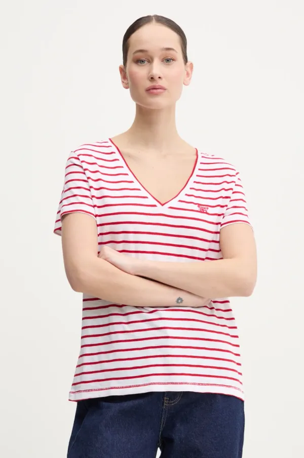 Superdry Kratka majica Superdry ženska, bela barva, W1011181A-E4M