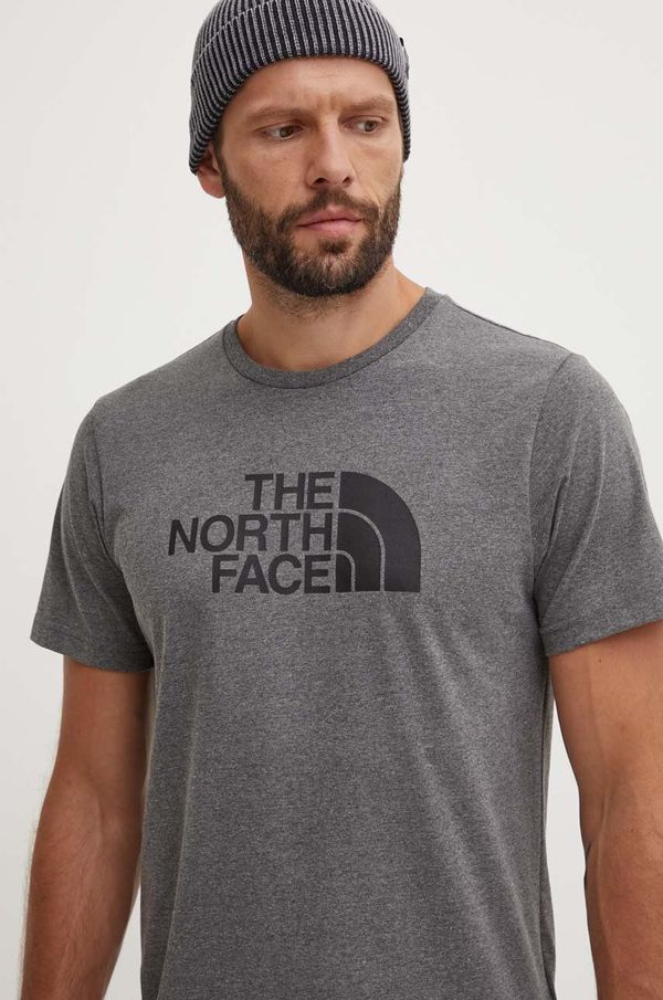 The North Face Kratka majica The North Face M S/S Easy Tee moška, siva barva, NF0A87N5DYY1