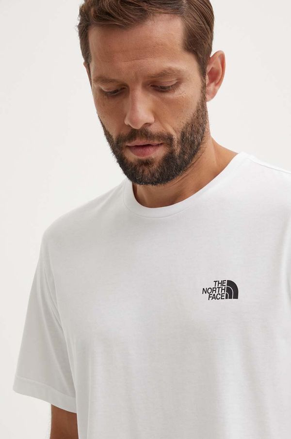 The North Face Kratka majica The North Face M S/S Simple Dome Tee moška, bela barva, NF0A87NGFN41