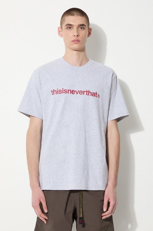 thisisneverthat Kratka majica thisisneverthat T-Logo Tee moška, siva barva, TN240TTSST01