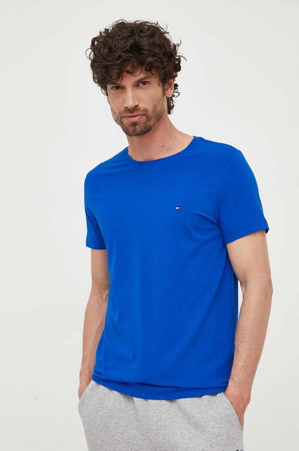 Tommy Hilfiger Kratka majica Tommy Hilfiger moška, mornarsko modra barva, MW0MW10800