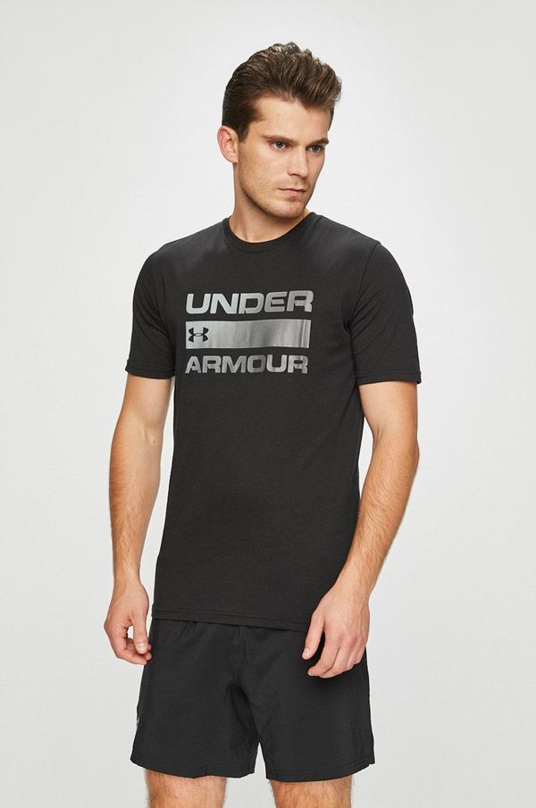 Under Armour Kratka majica Under Armour moški, črna barva