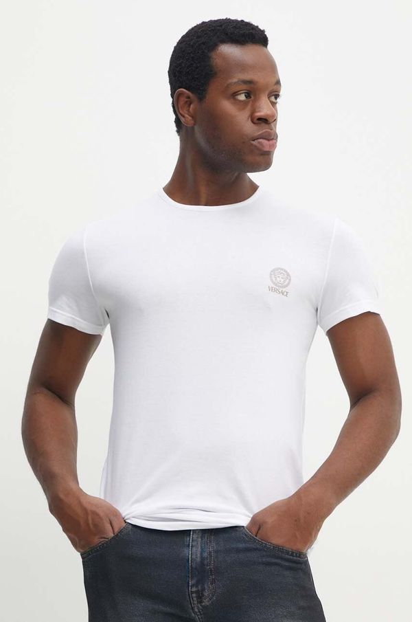 Versace Kratka majica Versace 2-pack moška, bela barva, AU10193 1A10011