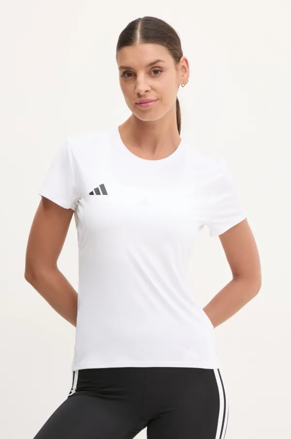 adidas Performance Kratka majica za tek adidas Performance Adizero bela barva, IN1173