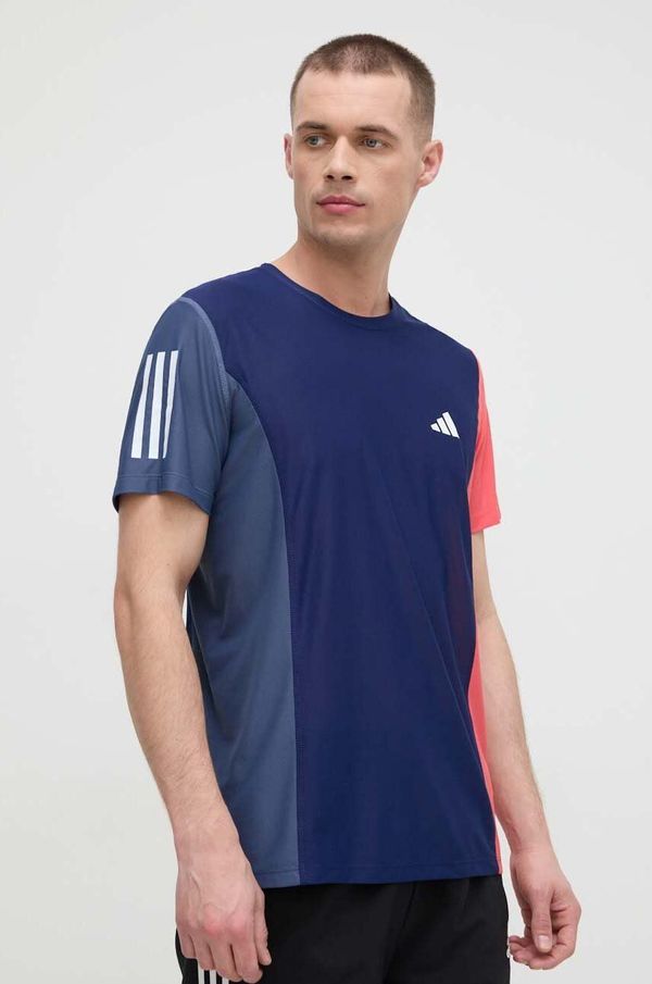 adidas Performance Kratka majica za tek adidas Performance Own the Run mornarsko modra barva