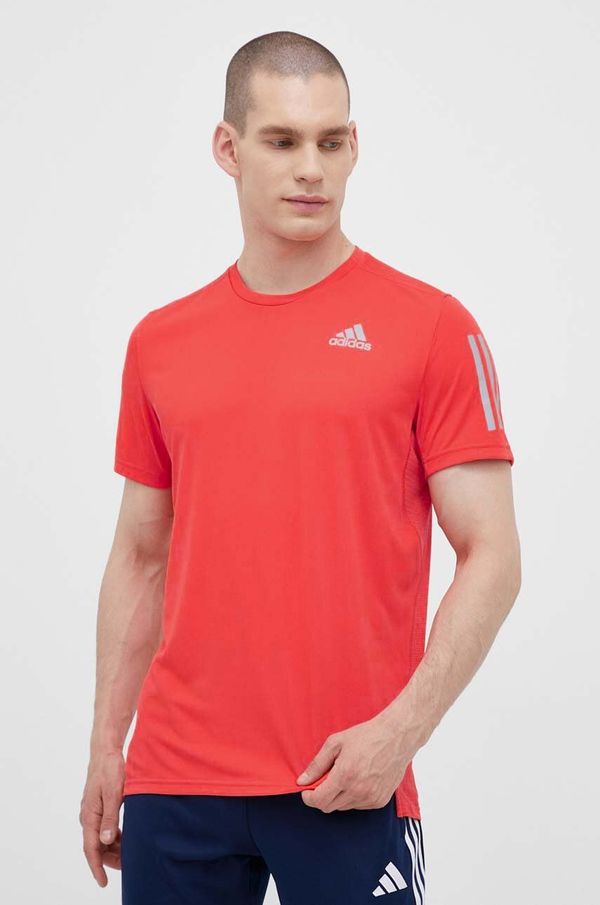 adidas Performance Kratka majica za tek adidas Performance Own the Run oranžna barva