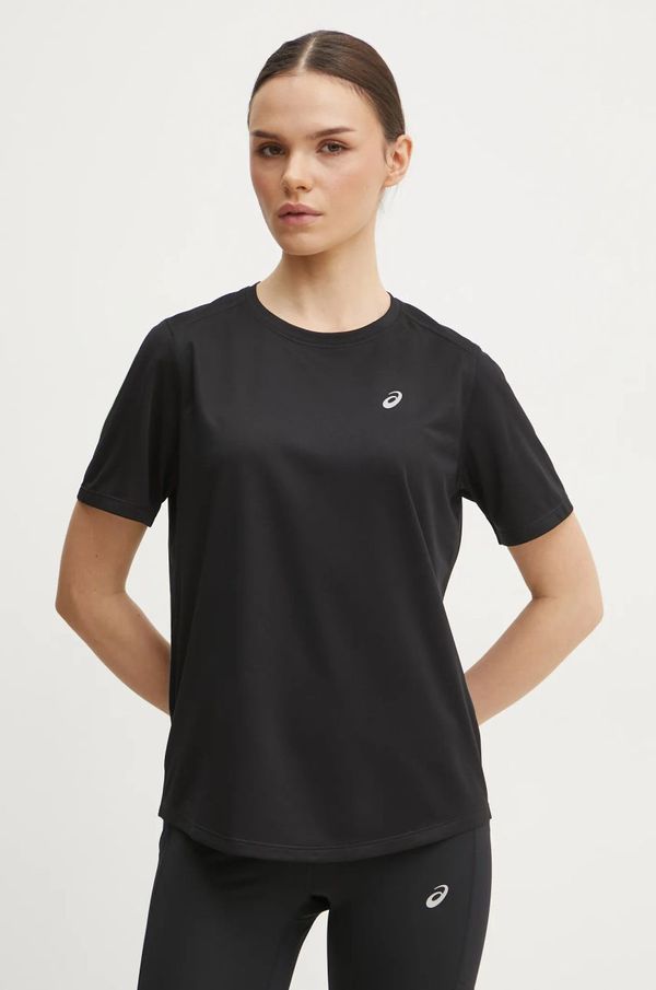 Asics Kratka majica za tek Asics Core črna barva, 2012D170
