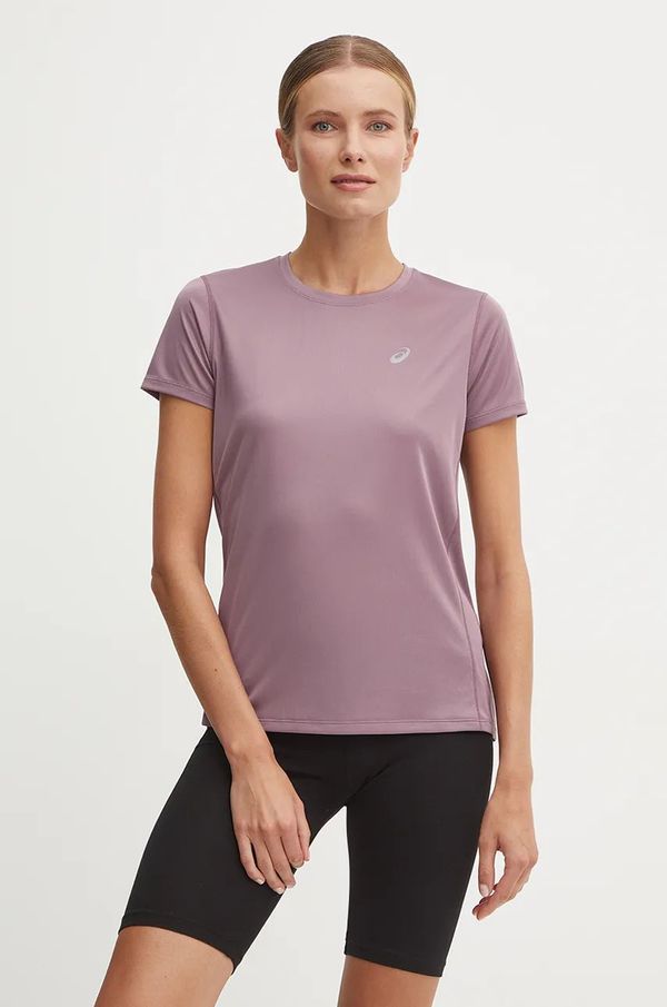 Asics Kratka majica za tek Asics Core vijolična barva, 2012C335