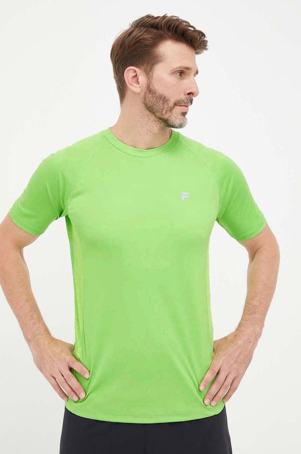 Fila Kratka majica za tek Fila Ridgecrest zelena barva