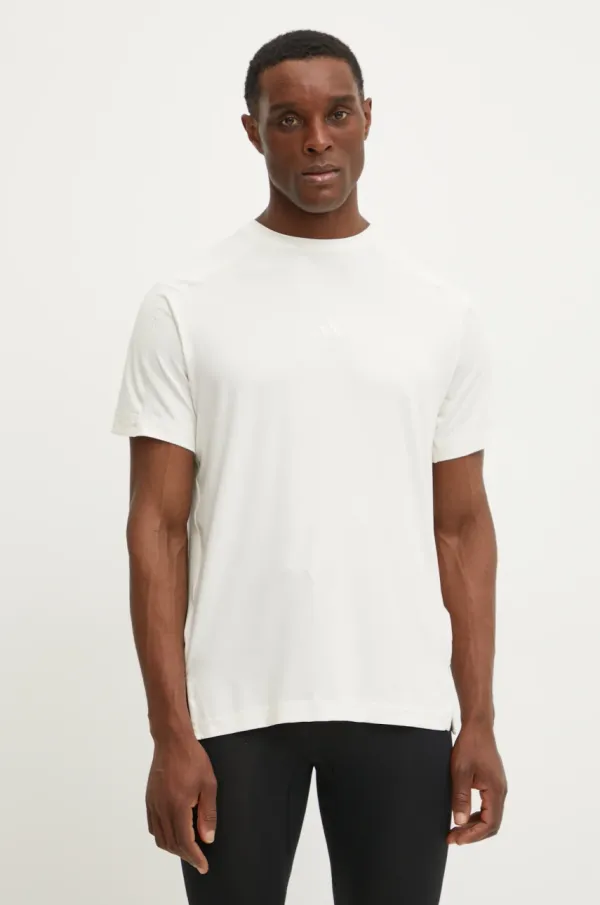 adidas Performance Kratka majica za vadbo adidas Performance Puremotion bež barva, JI8235